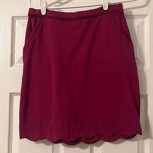 Skies are Blue Scalloped Detailed Skirt